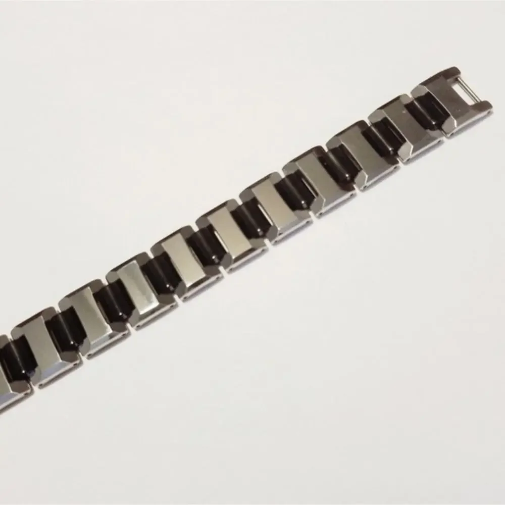 New tungsten carbide with black link‎ bracelet
